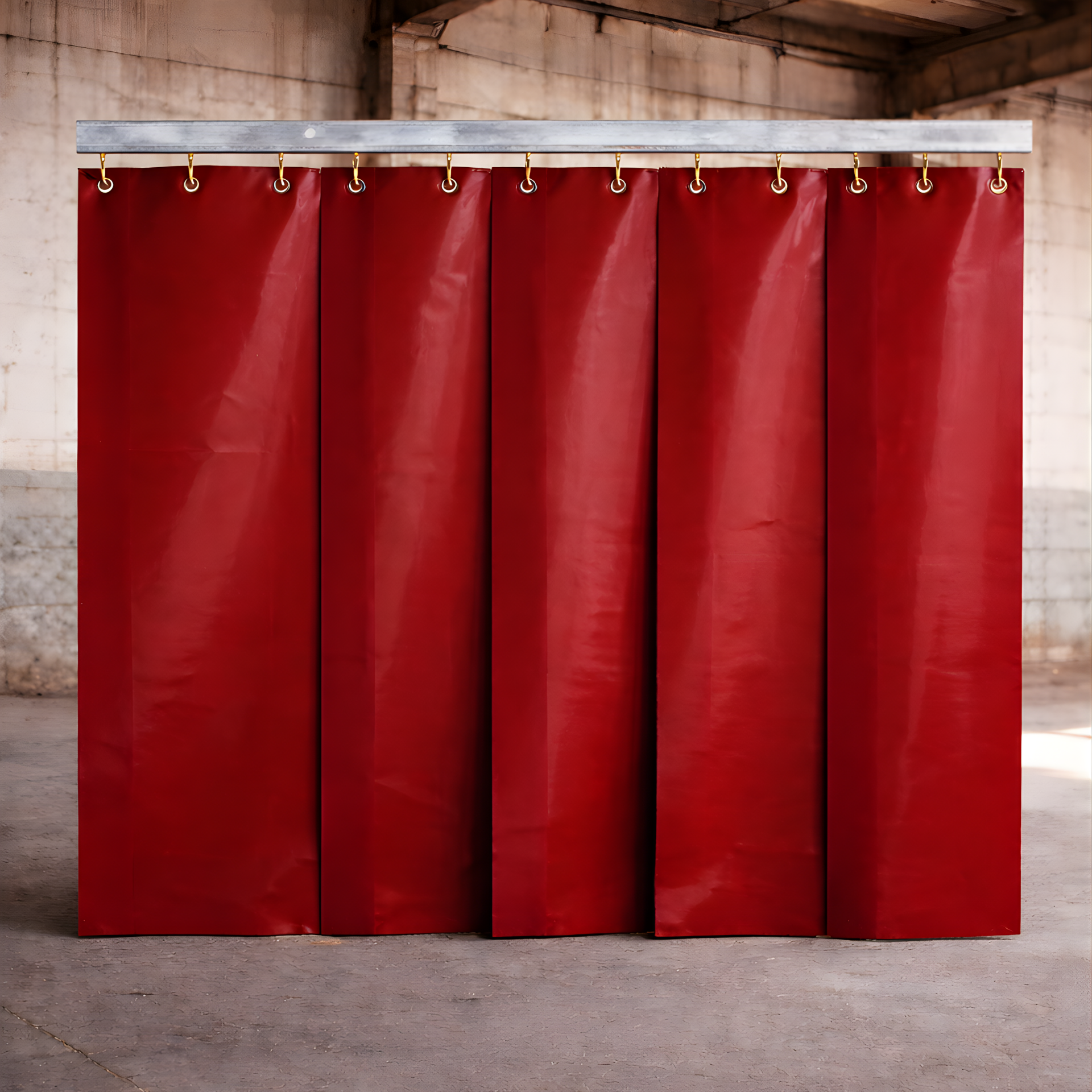 Welding Strip Curtain, Red