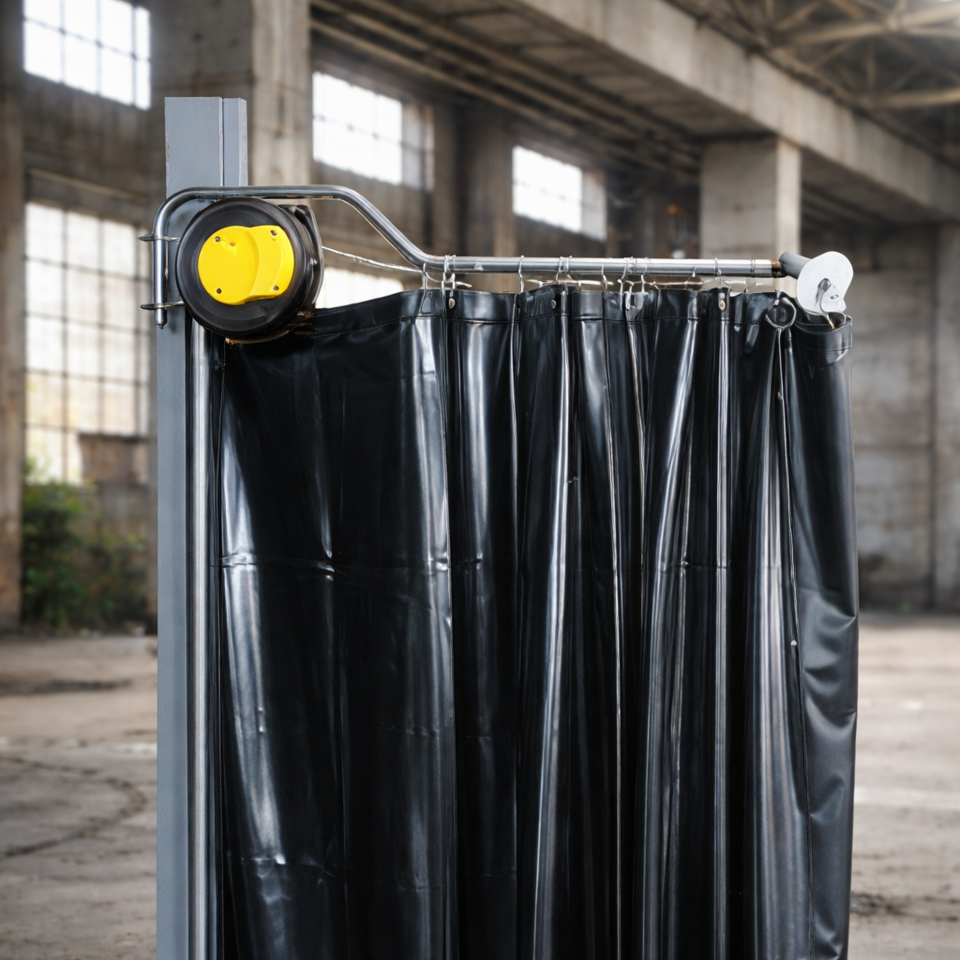 Pivoting Self Retracting Cable Reel For Curtains