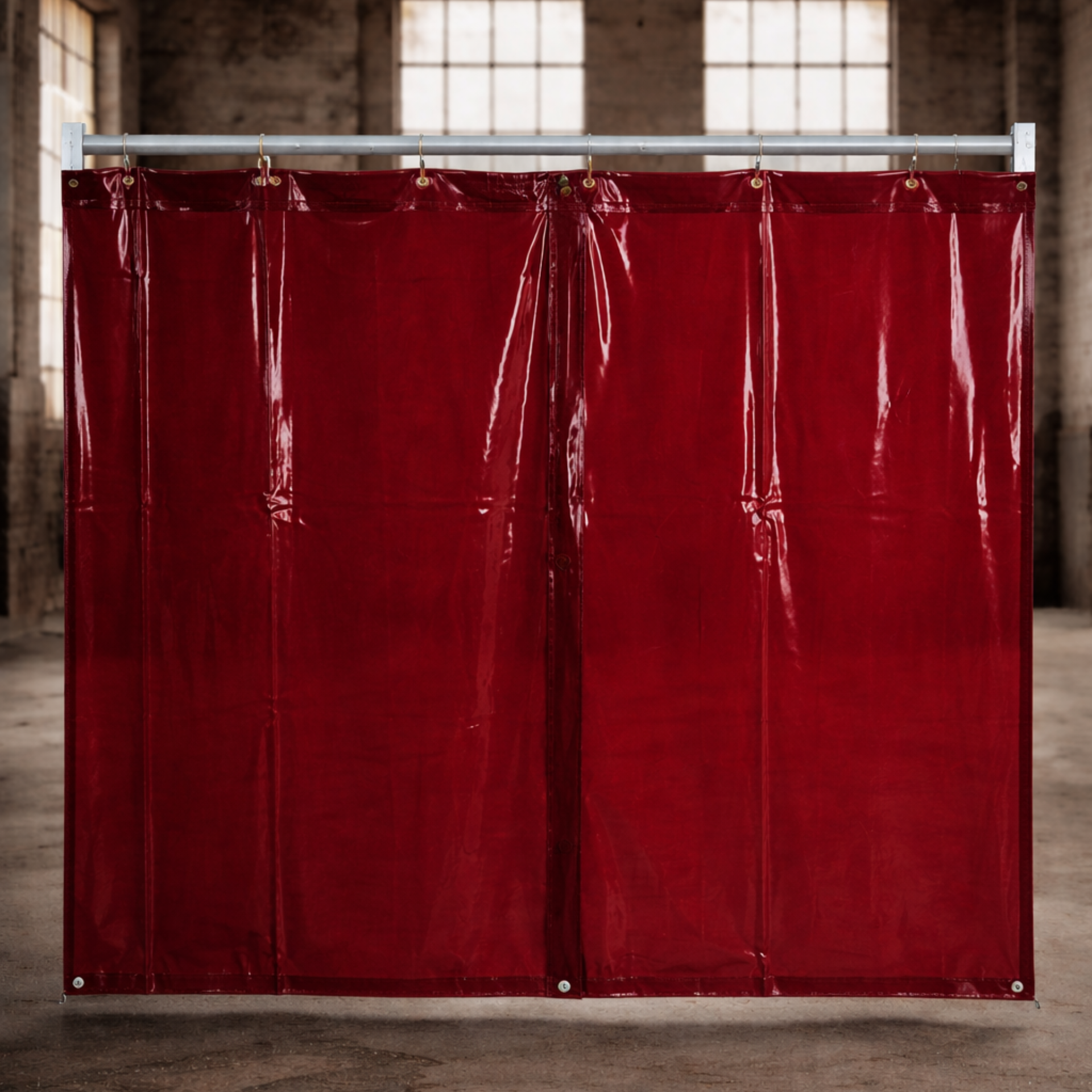 Welding Protection Curtain, Red